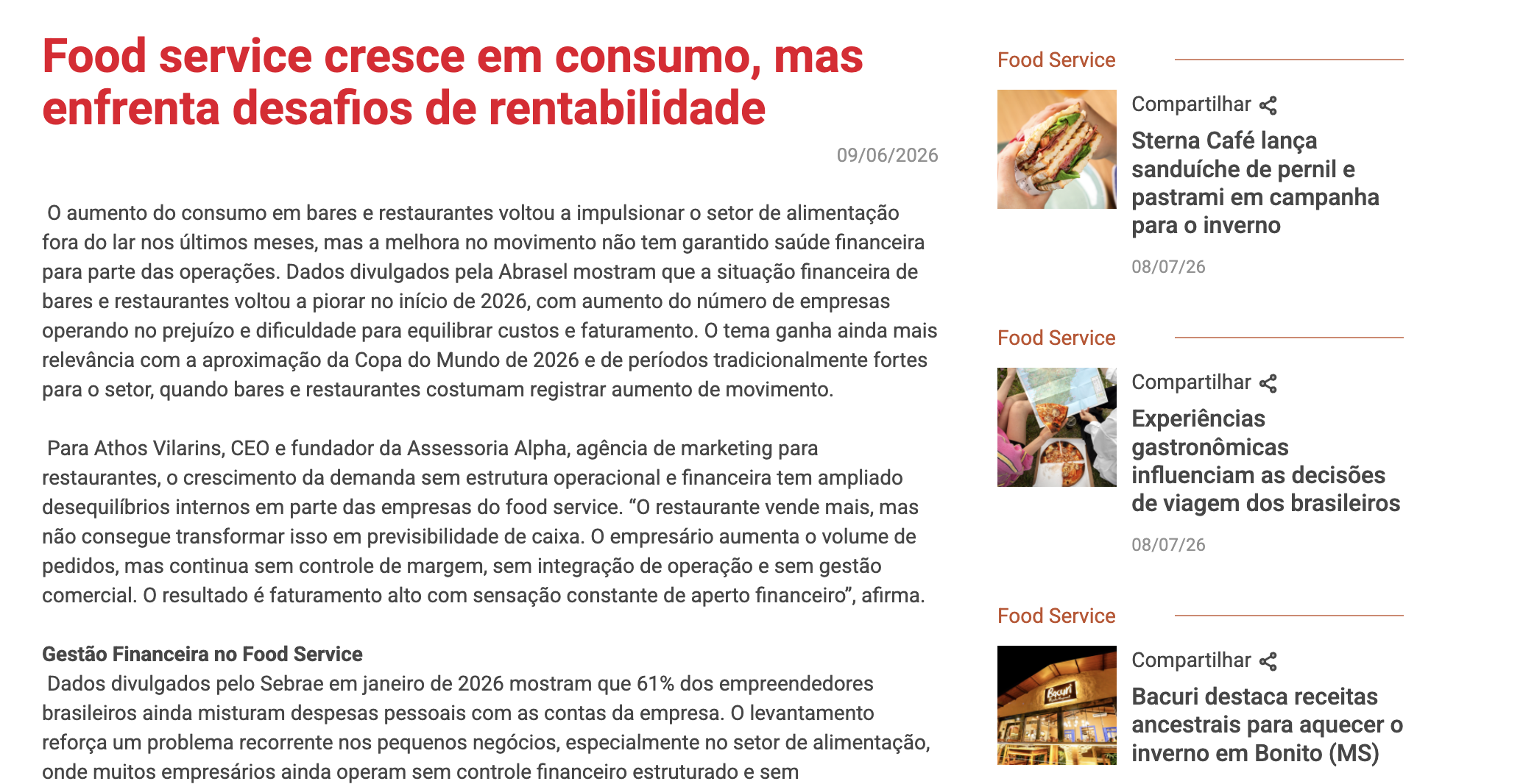 Giro News sobre o Grupo Alpha