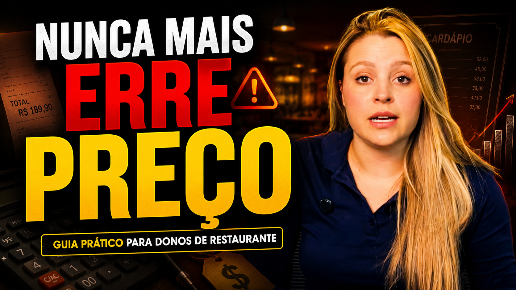Capa do vídeo Como nunca mais errar a precificação dos seus pratos, da Alpha Assessoria