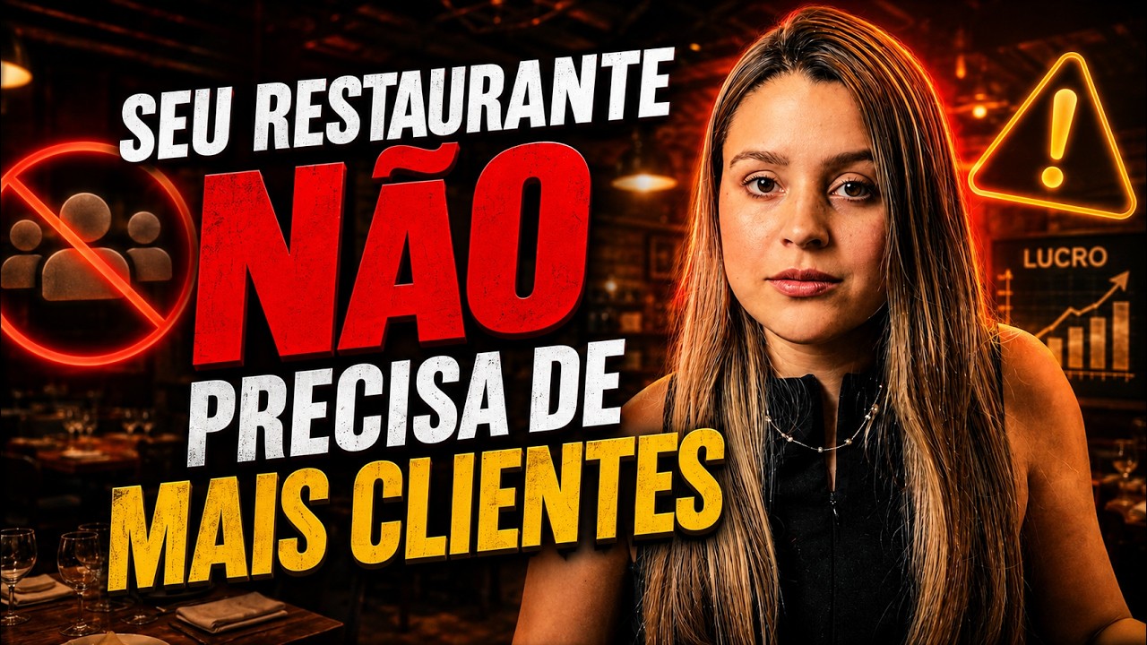 Capa do vídeo Seu restaurante NÃO precisa de mais clientes, da Alpha Assessoria